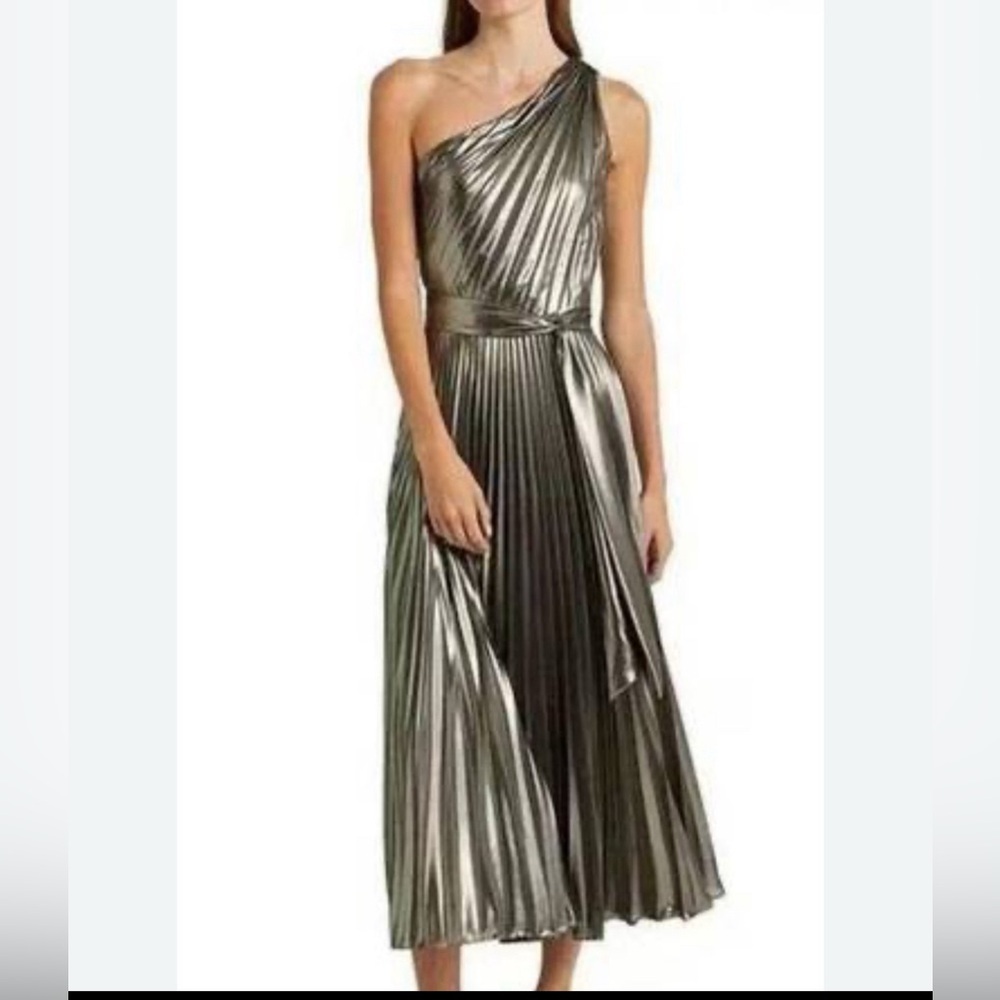 Ralph Lauren Metallic one shoulder Dress
